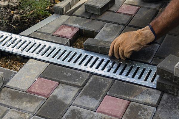 Patio Drain Installation in Greenville