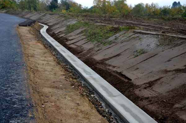Slope Drainage Installation in Greenville